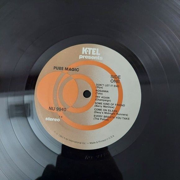 PURE MAGIC: Todays Soft Sounds -by K-TEL 12" Vinyl Record LP  1983 Toto, DeBarge - Picture 6 of 8